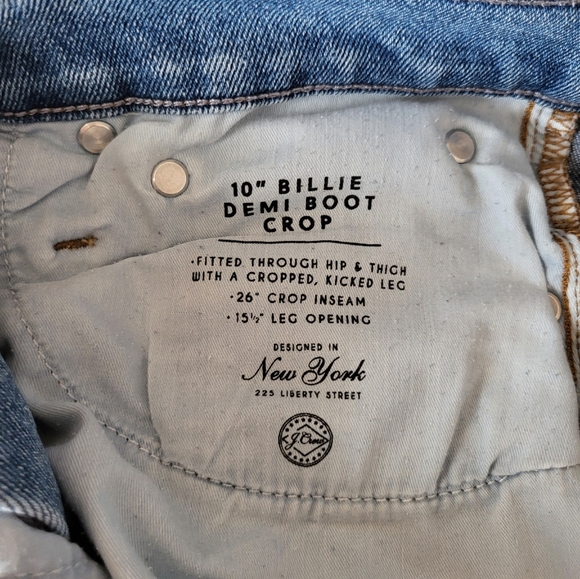 J Crew Women's Light Blue Jeans, Demi Boot Crop, Size 27 - Picture 5 of 8